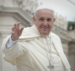 Pope Francis at Vatican, 2014. Photo: Jeffrey Bruno