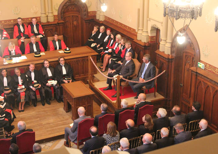 Prince Albert at annual ceremony held the first Monday in October at the Palais de Justice.