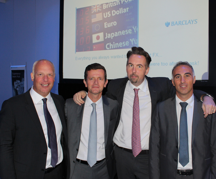 Henk Potts, Director-Global Research and Investments, Gerald Mathieu, Managing Director, Head of International Private-Banking, Arnaud Caussin, Head of Global Investments and Solutions Monaco, and Stefano Mascoli, Head of FX Advisory & Execution Monaco