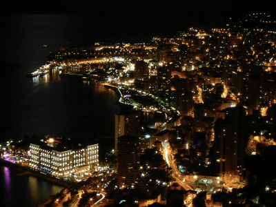 Monaco at night