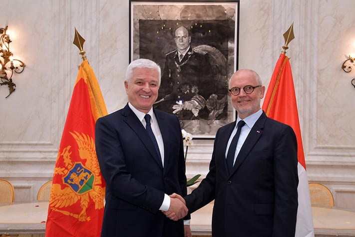 Dusko Markovic, Prime Minister of Montenegro and Serge Telle, Minister of State. Photo: Charly Gallo/DC