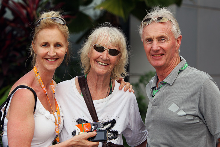 Amber Lounge CEO, Sonia Irvine, with her parents
