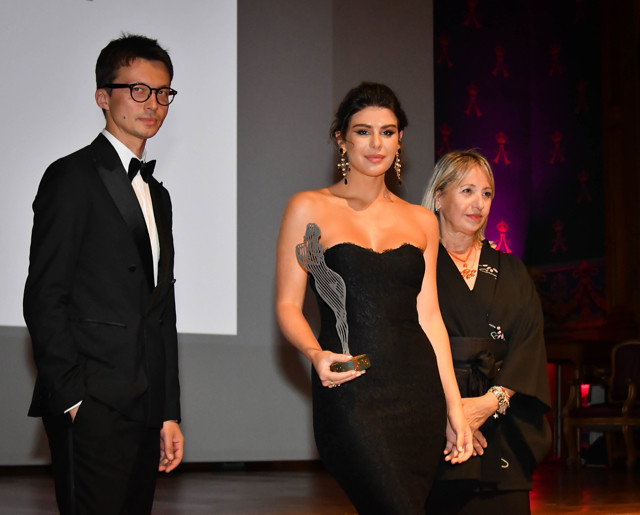 MCFW Emerging Talent Fashion Award, German Larkin, Nima Benati and Rosanna Trinchese @Michael Alesi