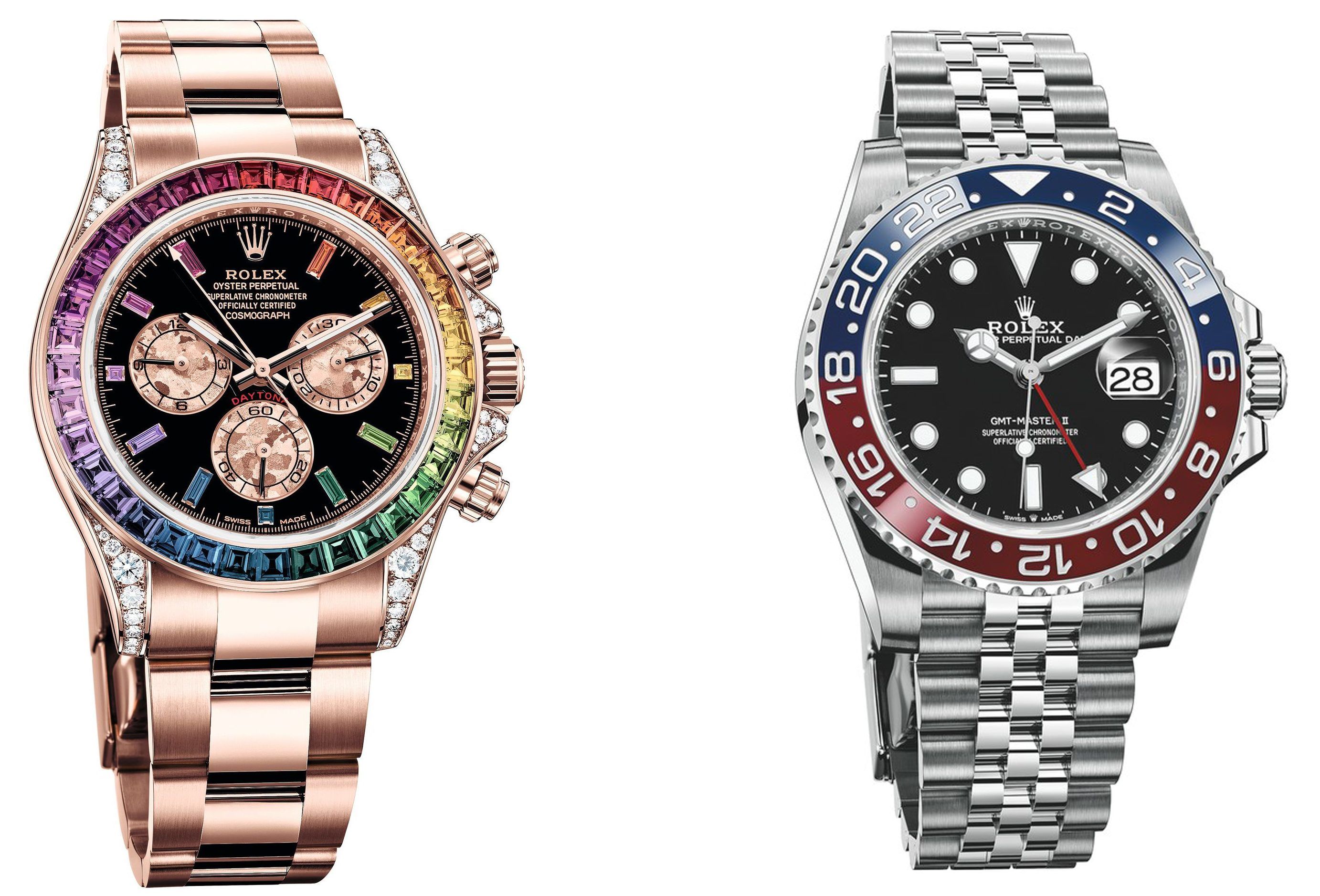 Daytona Rainbow and GMT-Master II