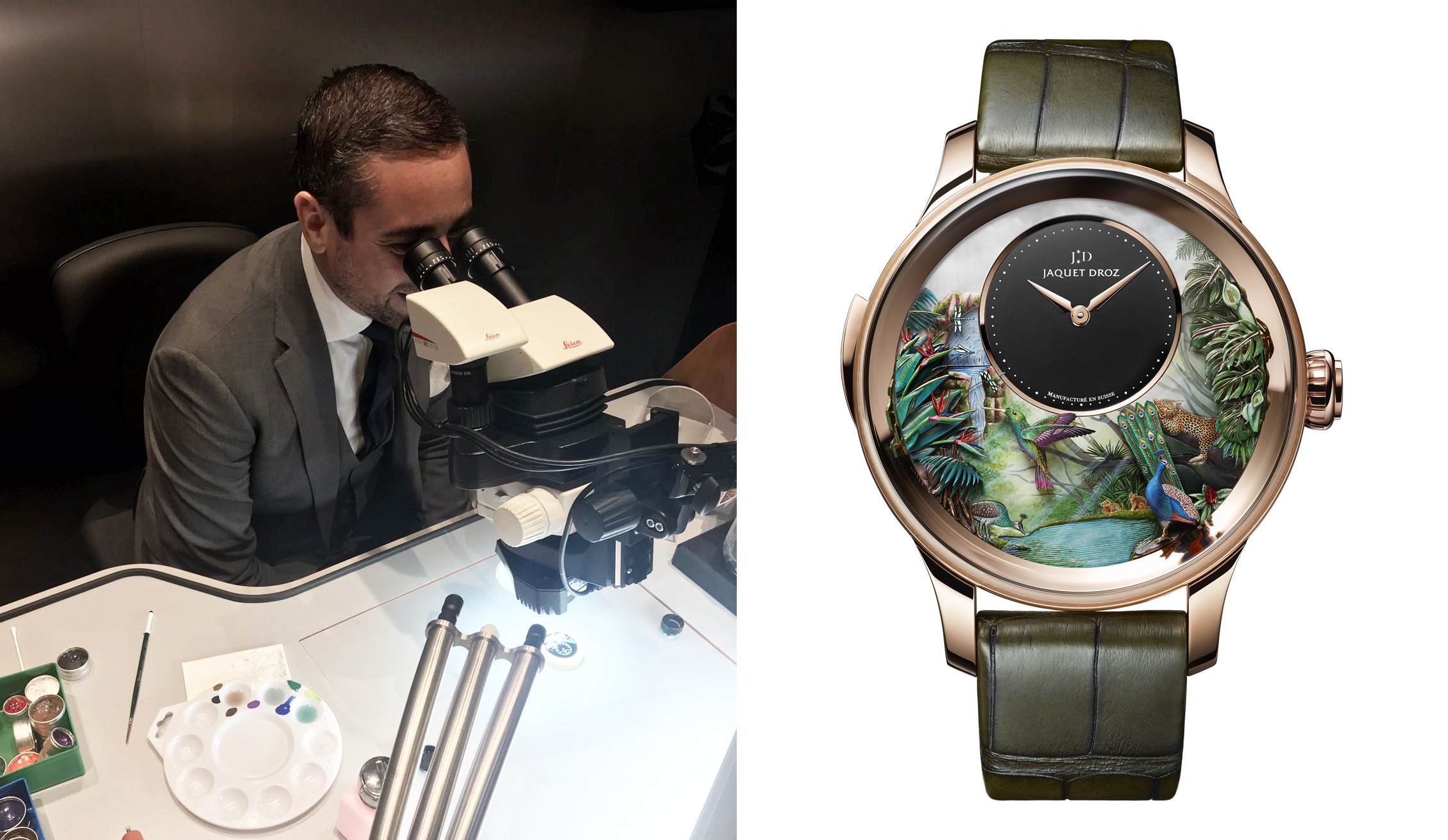 Antonio Cecere at Jaquet Droz. Tropical Bird Repeater