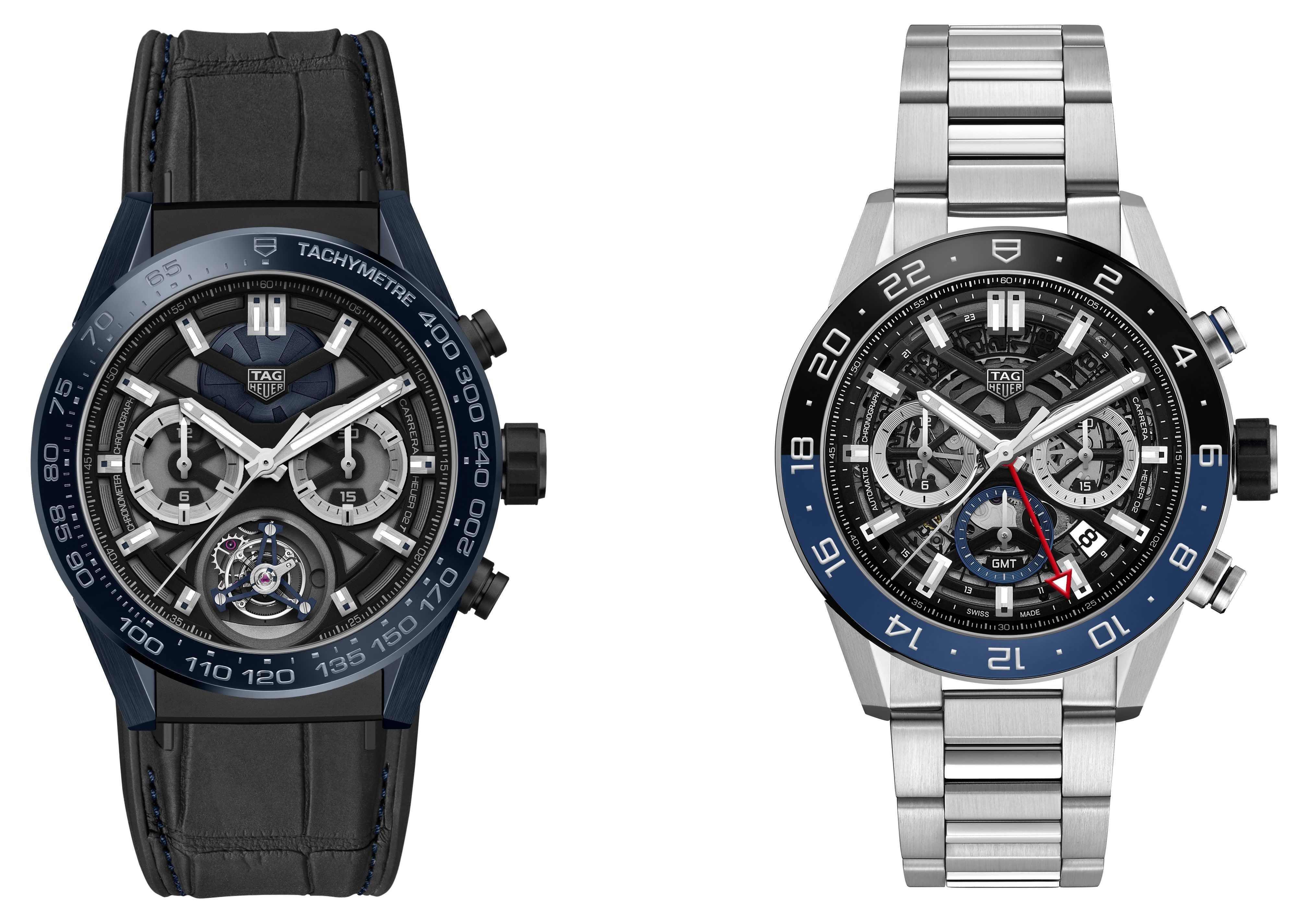 Carrera Chronograph Tourbillon Chronometer and Carrera Chronograph GMT