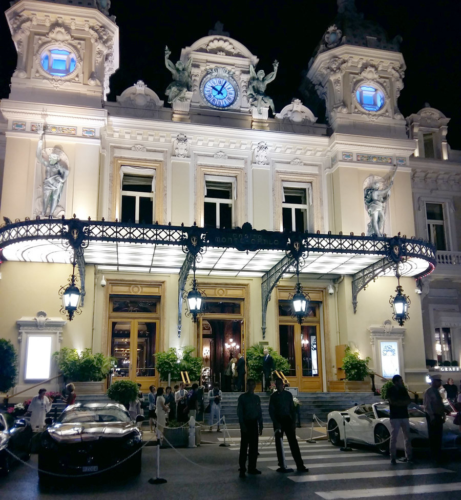 Casino Monte Carlo at night
