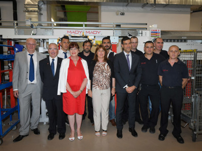 Marie-Pierre Gramaglia, Minister of Infrastructure, Environment and Urban Planning, visited the parcel processing facilities of La Poste in Fontvieille on Friday, June 29