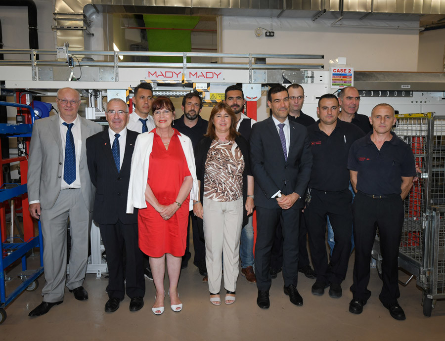 Marie-Pierre Gramaglia, Minister of Infrastructure, Environment and Urban Planning, visited the parcel processing facilities of La Poste in Fontvieille on Friday, June 29