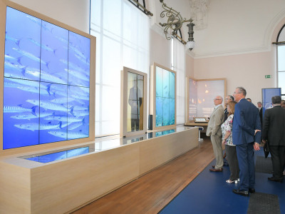Minister of State visiting the Oceanographic Museum
