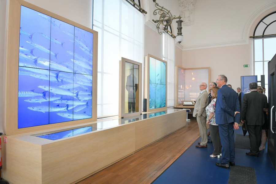 Minister of State visiting the Oceanographic Museum