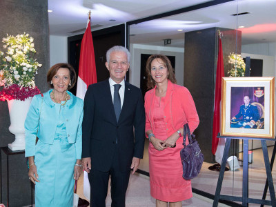Reception of the Ambassador of France in Monaco.