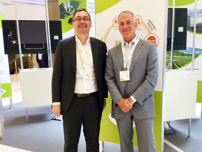 Lionel le Maux (left) with Eric Brundage.