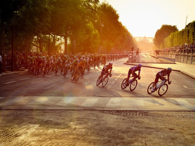 Tour de France sunset