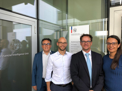 Left to right: Eric Bergesi, Michael Schoeb, Yann Raconnat Goff and Karine Imbert