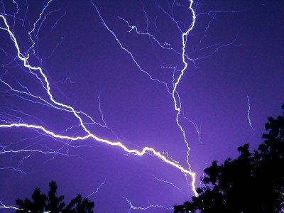 Lightning storm