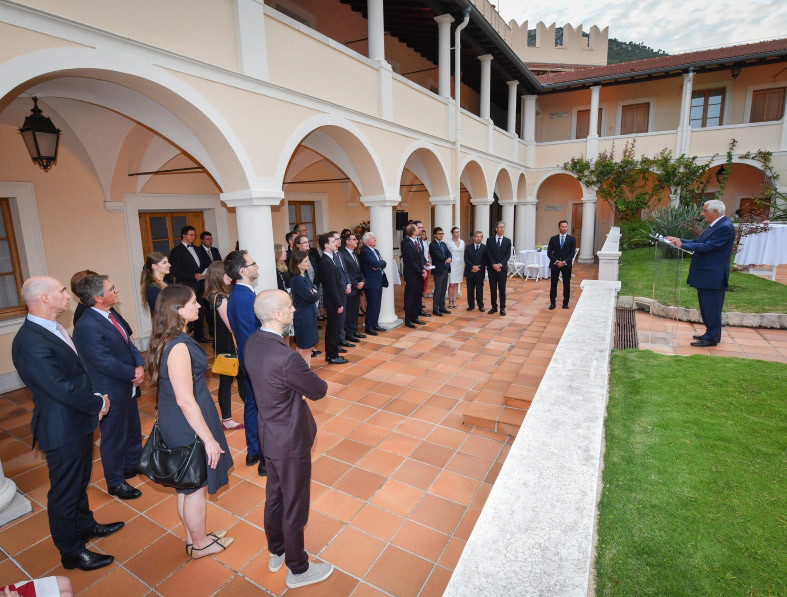 Council of the European Union visits the Prince's palace.