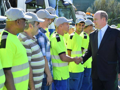 HSH the Sovereign Prince greeted the Society's 250 or so operatives individually