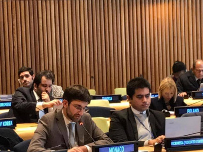 Pic: Florian Botto, Second Secretary at the Permanent Mission of Monaco to the United Nations in New York ©DR