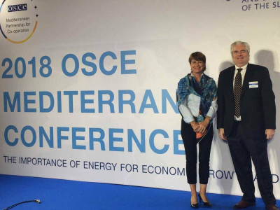 Pic: HE Ms Isabelle Berro-Amadei and Mr Lorenzo Ravano © DR
