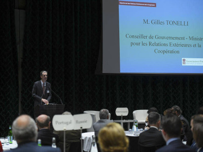 Gilles Tonelli, Government Counselor-Minister of External Relations and Cooperation © Directorate of Communication / Manuel Vitali