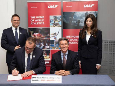 Signing ceremony for the 2023 World Championships (Philippe Fitte) © Copyright