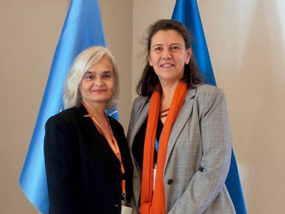 Ms. Martine Garcia-Mascarenhas and Silvia Caruso, Representative and Country Director of WFP Mali © DR