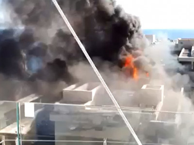 Hotel de Paris roof fire