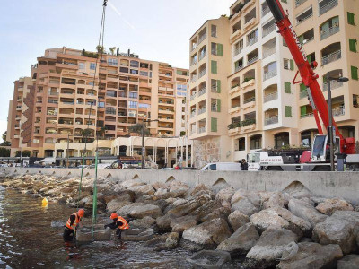 Installation of Econcrete in Fontvieille