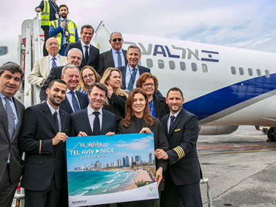 El Al arrives in Monaco