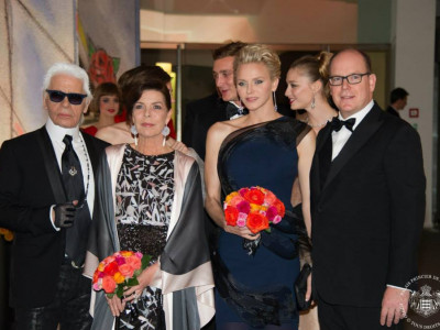 Prince Albert and princess Charlene at the Bal de la Rose credit Palais princier