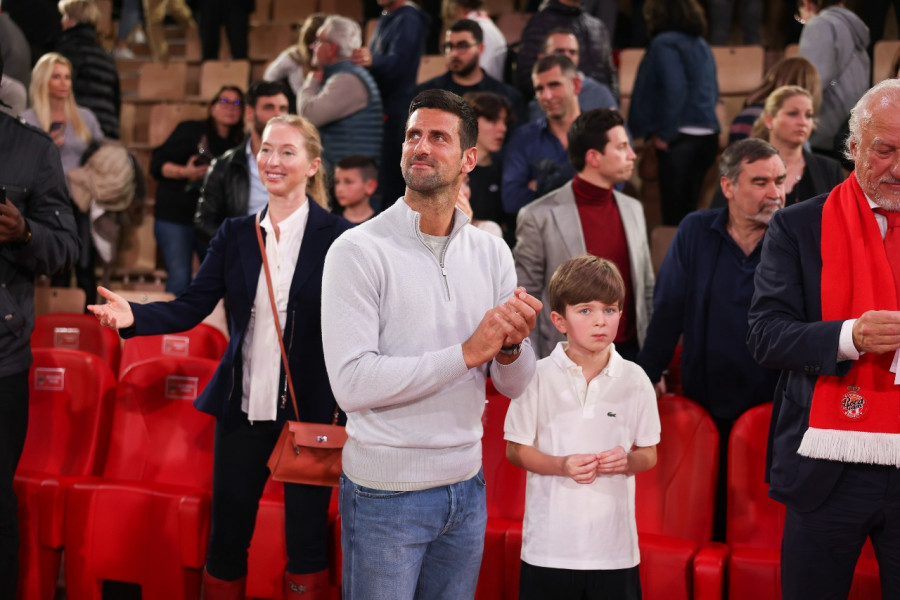 Novak Djokovic at the Salle Gaston Médecin