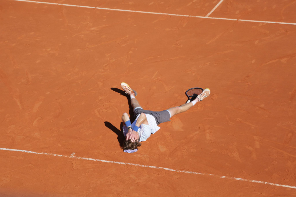 Andrey Rublev after winning the Monte-Carlo Masters