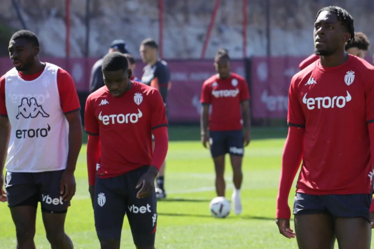AS Monaco transfer Youssouf Fofana, Eliot Matazo and Axel Disasi in training for AS Monaco