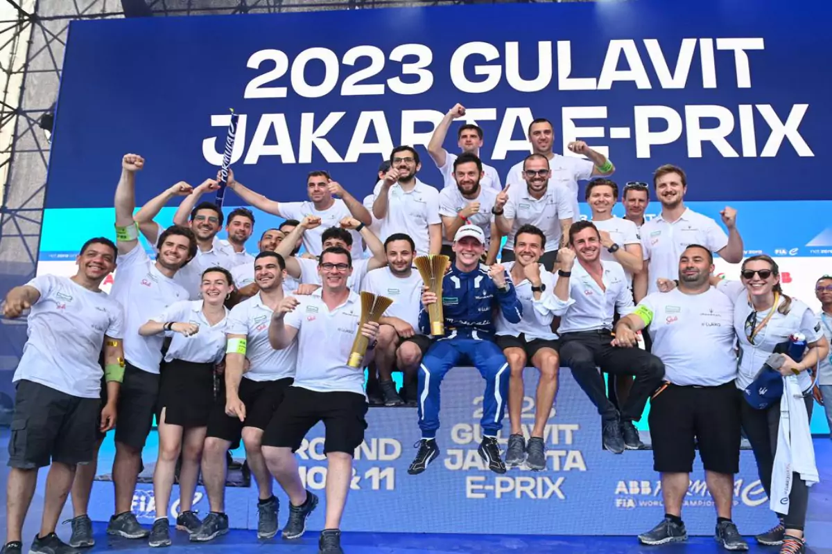 Maserati MSG Racing celebate victory in Jakarta