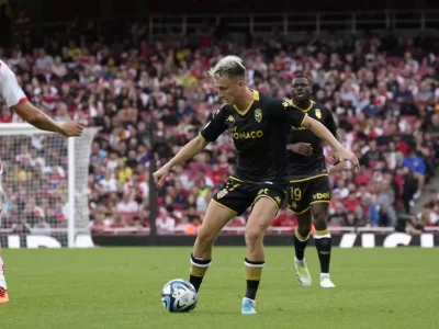 Aleksandr Golovin in action against Arsenal in the Emirates Cup