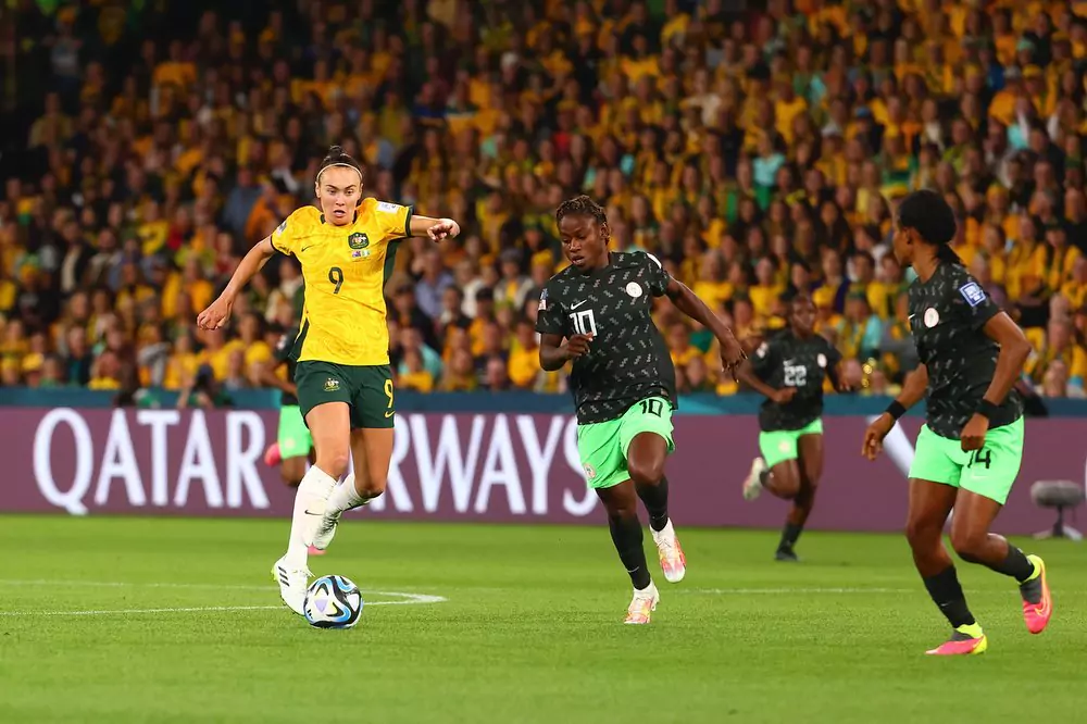 Australia competing in the Women's World Cup