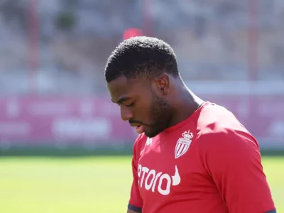 Youssouf Fofana in training at AS Monaco's Performance Centre in La Turbie