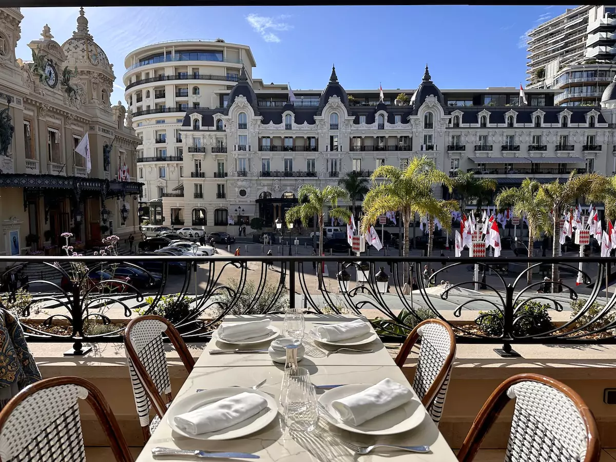 The Café de Paris near the Monte-Carlo Casino and the Hotel de Paris