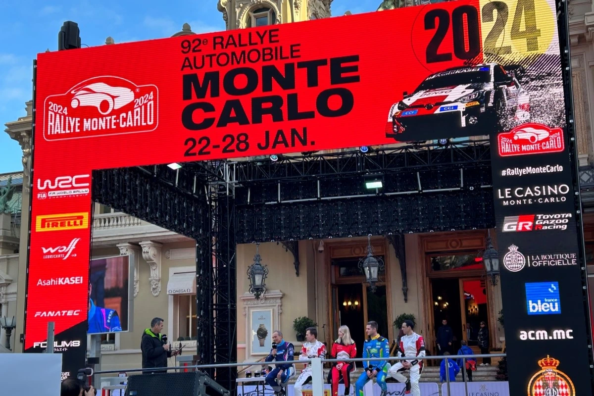 Monte-Carlo rally start 2024