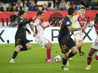 AS Monaco captain Wissam Ben Yedder in action against PSG