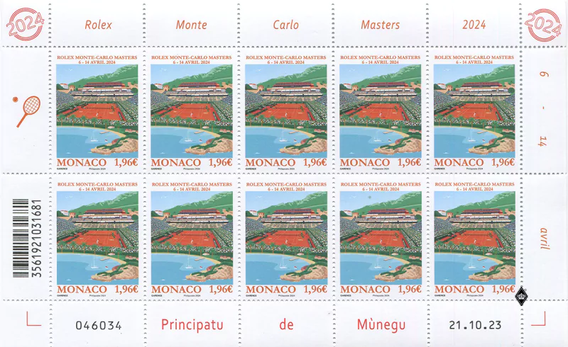 rolex monte-carlo masters stamp
