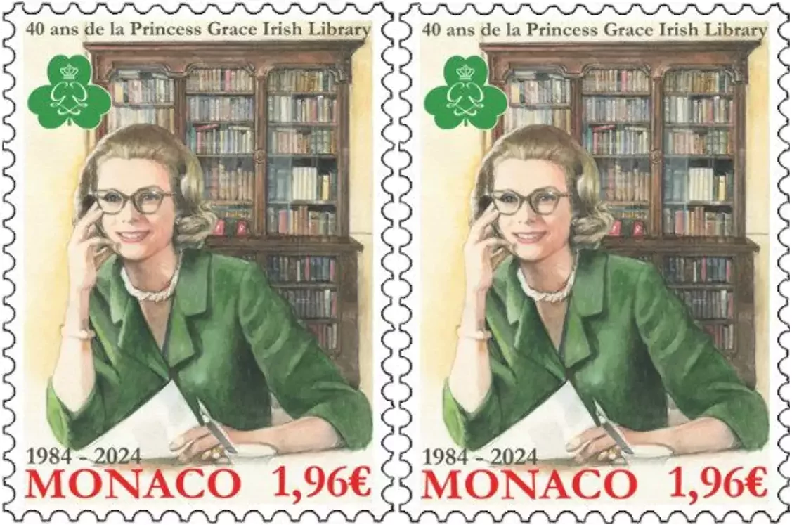 Princess Grace Irish Library stamp