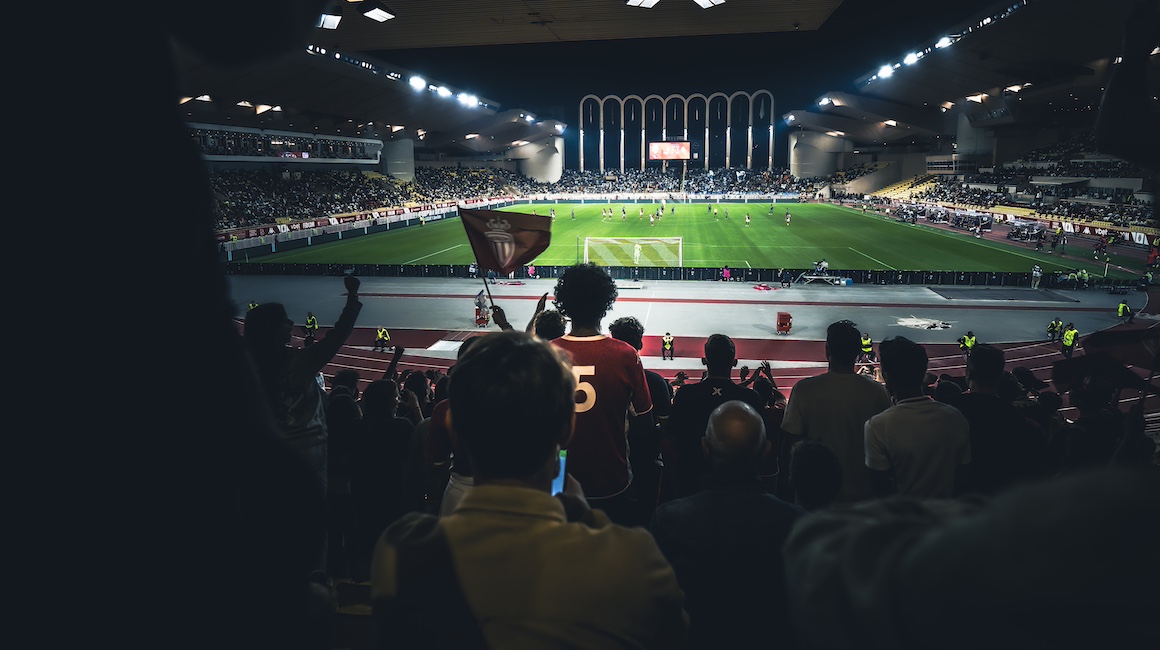 A view from the back of the Pesage stand of the Stade Louis II.