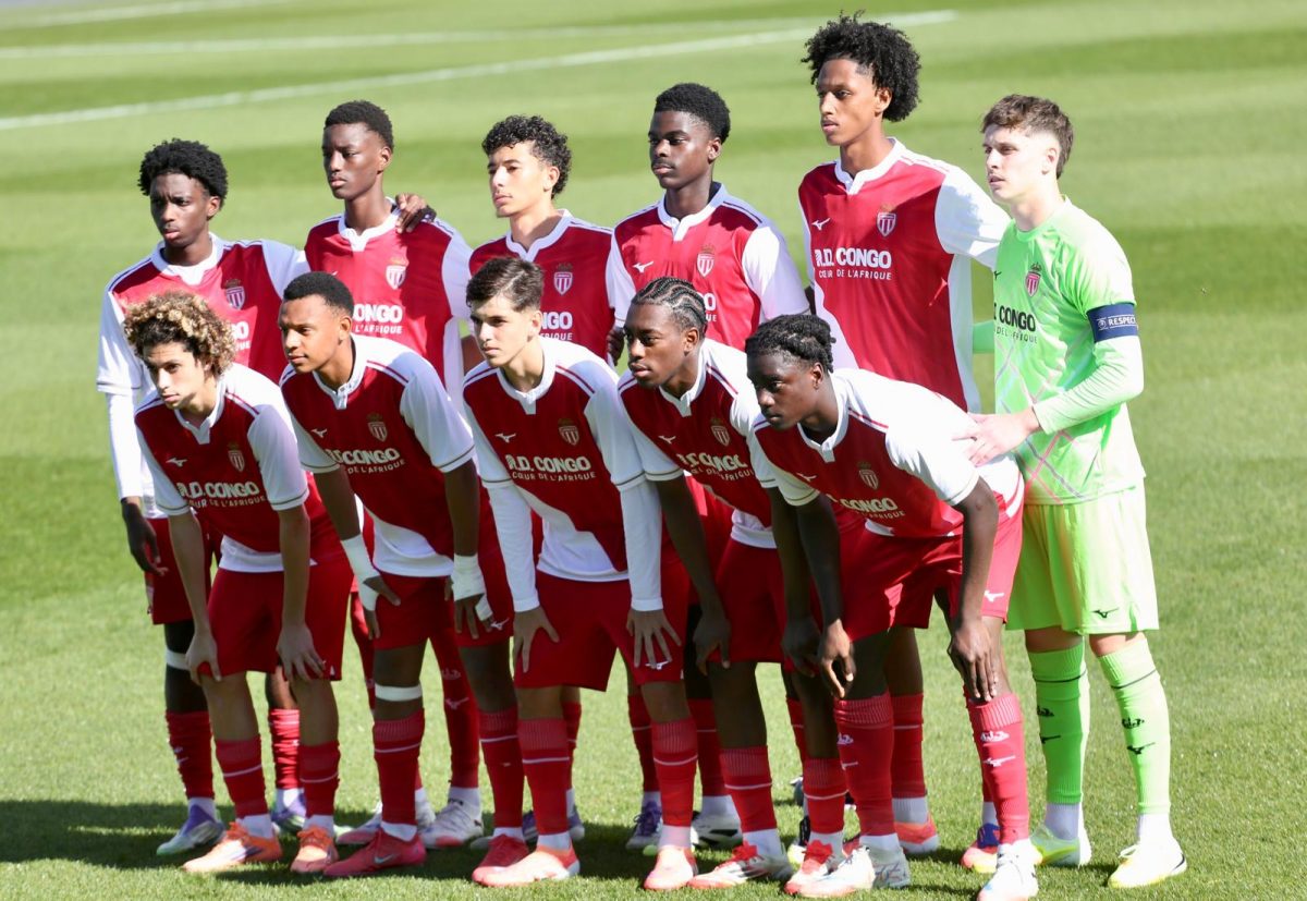 Monaco's Groupe Élite lining up for their team photo.