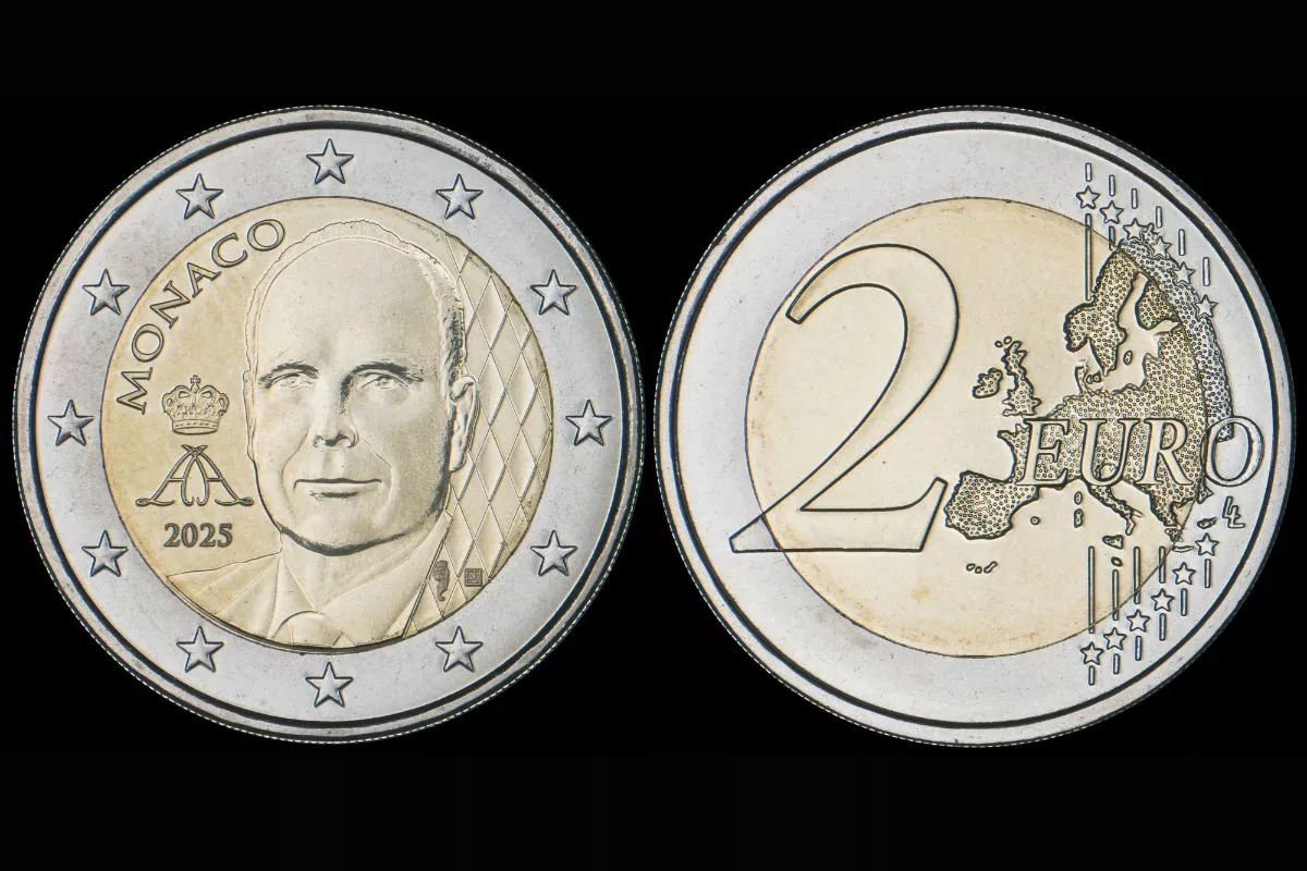 Monaco unveils new portrait of Prince Albert II on €1 and €2 circulation coins