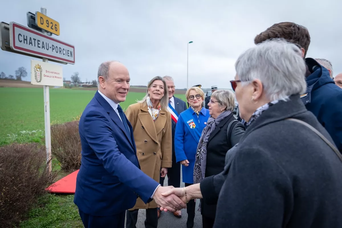 Prince Albert II and Princess Caroline visit Ardennes honouring historical Grimaldi ties