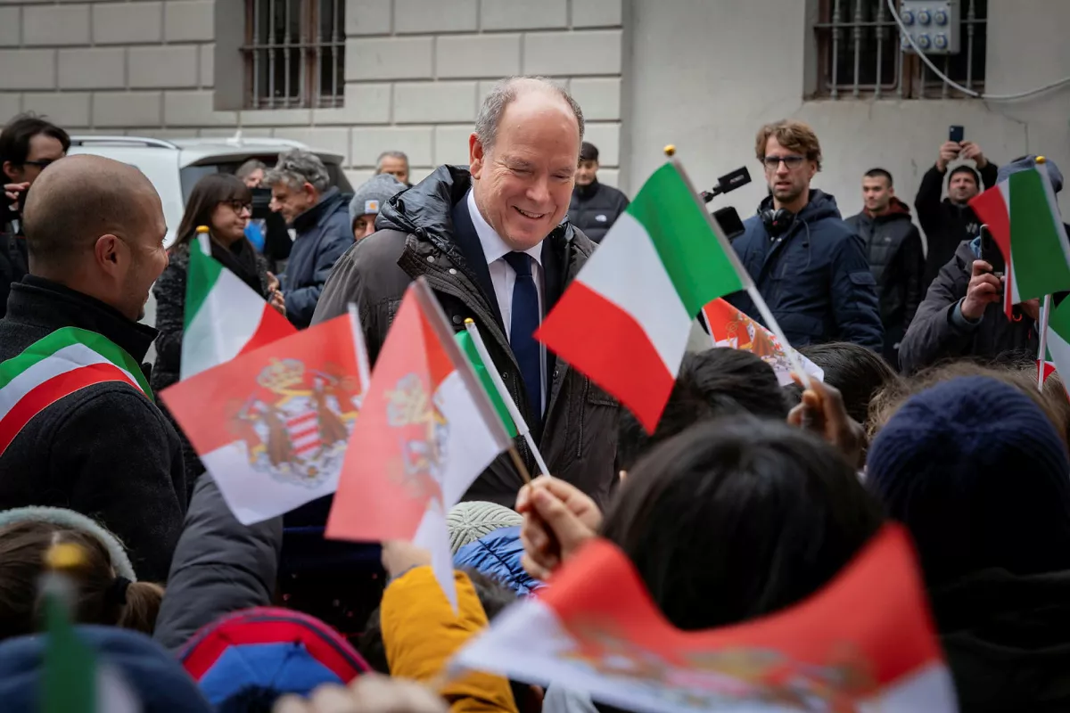 Prince Albert II visits northern Italy to strengthen historical ties