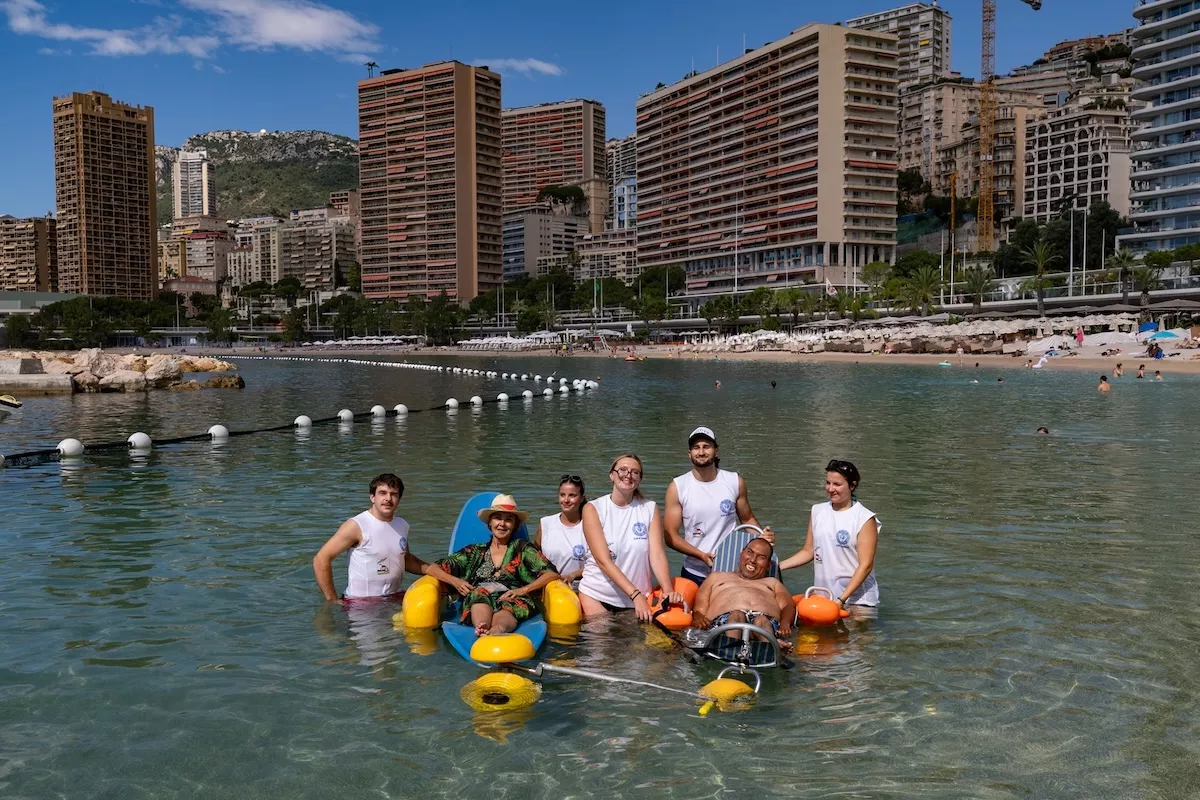 Monaco’s Larvotto beach opens adapted swimming service for people with disabilities